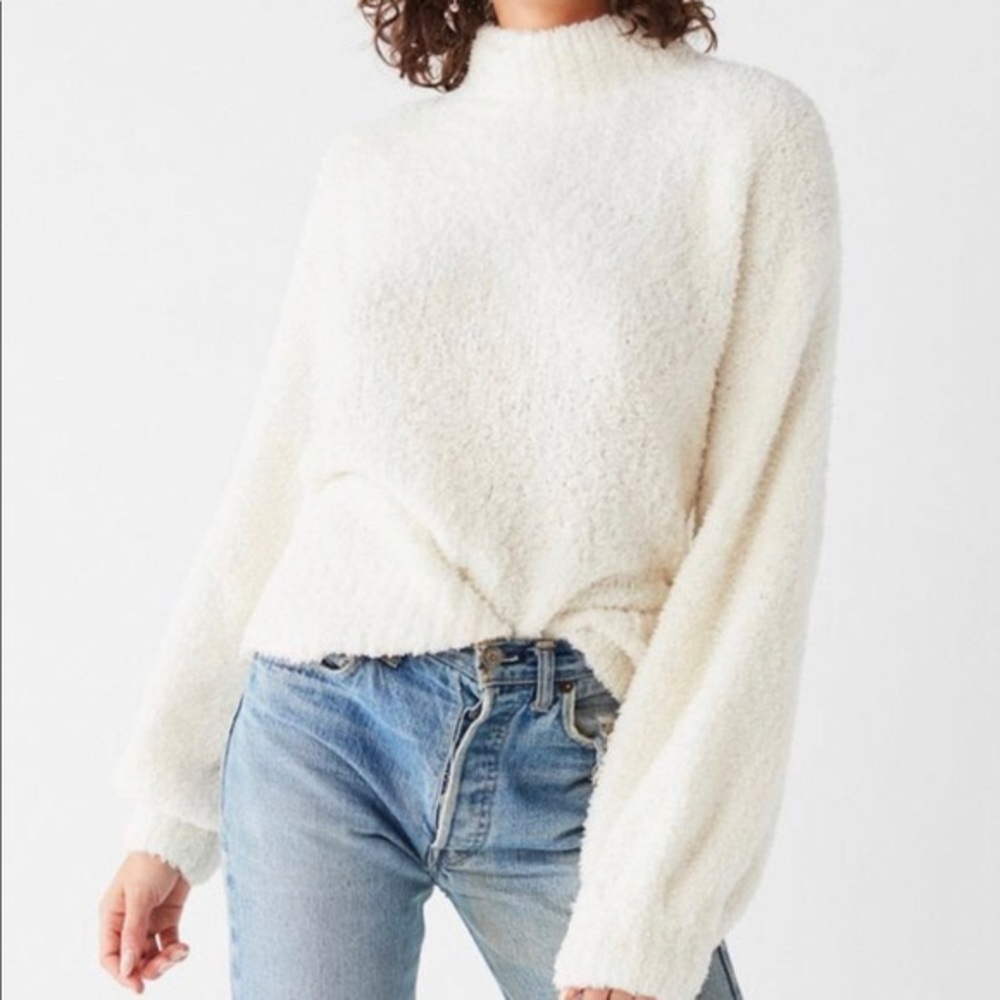 UO Denver White Soft Sweater